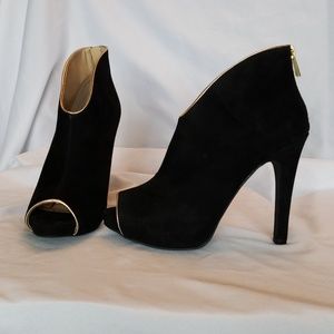 Jessica Simpson black suede ankle boot